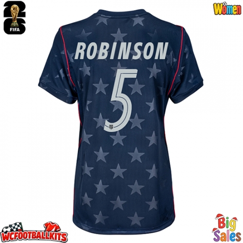 United States Antonee Robinson #5 Replica Away Stadium Shirt for Women World Cup 2026 Short Sleeve